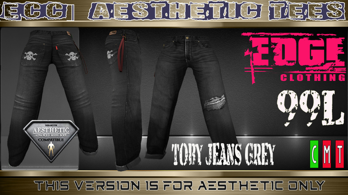 [ECC] AESTHETIC GREY TOBY JEANS