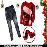 Male Christmas Outfit - [Skeleton Christmas] - Christmas Clothes - Christmas Male Outfit