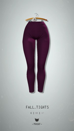 -Pixicat- Fall Tights (Plum)