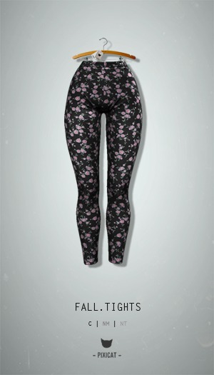 -Pixicat- Fall Tights (Flower)