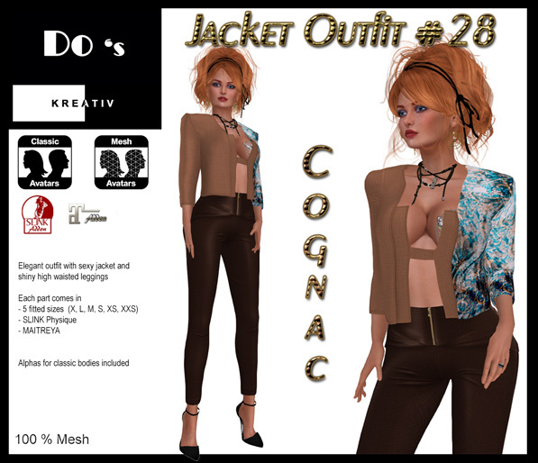 .:Do's:. Jacket-Outfit #28  COGNAC