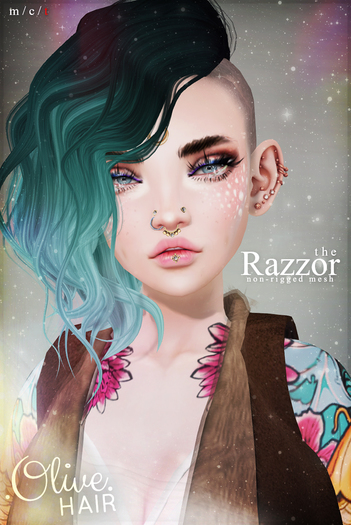 .Olive. the Razzor Hair - FATPACK