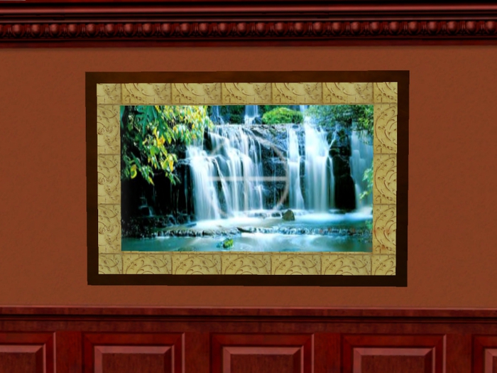 Waterfall in Nature Framed Changer System 2 prim