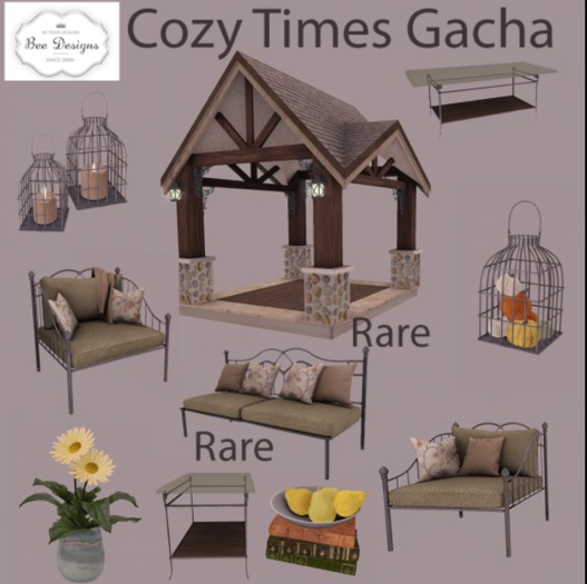 .:Bee designs:.Cozy Time Gacha Coffe table