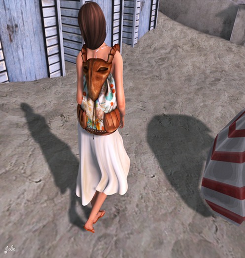 Tee*fy  Leather-Made Goat Head  Backpack  Fiesta RARE