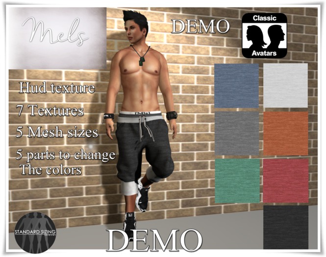 Mels-Capri Pants- TEXTURE HUD-DEMO