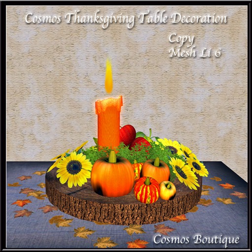 Cosmos Thanksgiving Table Decoration (BOX)