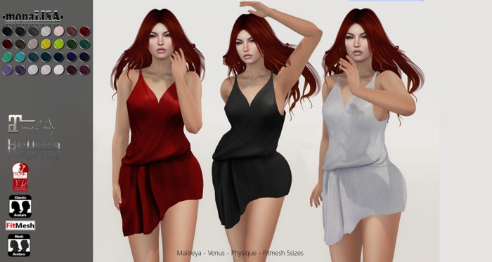 -mL- Ramie Dress (Maitreya/Slink/Belleza/FT) - HUD
