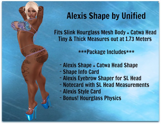 : .Unified .: Alexis Shape (Tiny / Thick / Curvy) Para Slink Hourglass + Catwa Forma de la cabeza