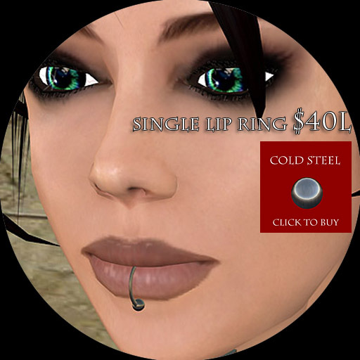 Single Lip Ring (Cold Steel) By Liderc