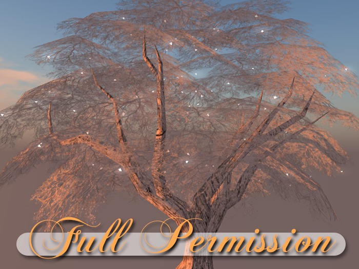 ~AB~ Large Winter Tree with Lights & Moving Leaves ~ Full Perm ~ 7 LI