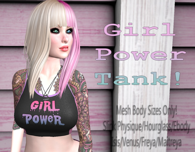 Leviosa Girl Power Tank - Physique - Maitreya - Venus - Isis - Freya - eBody