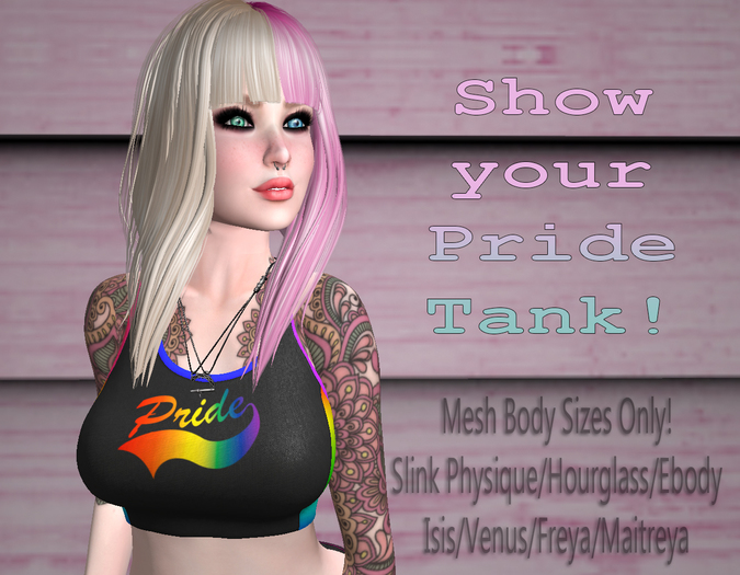 Leviosa Pride Tank- PROMO - Hourglass - Physique - Maitreya - Venus - Isis - Freya - eBody
