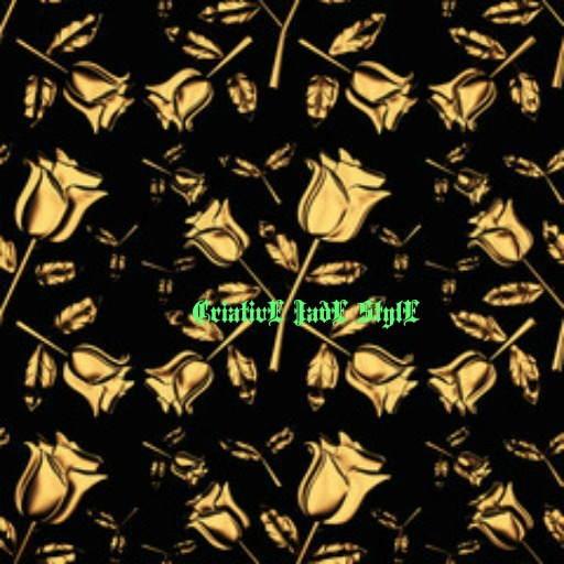 Texture Wall flower Gold/Black