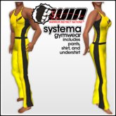 WIN Systema Gymwear, Yellow with Black Trim