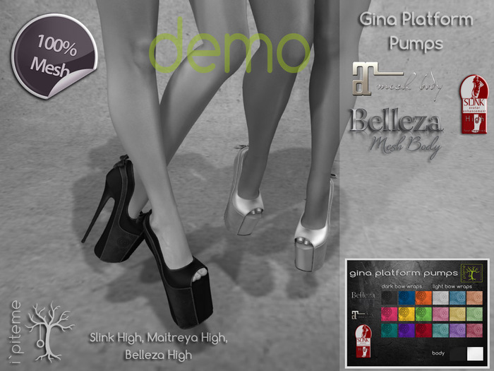 ~i~ Gina Platform Pumps DEMO (Add Me)