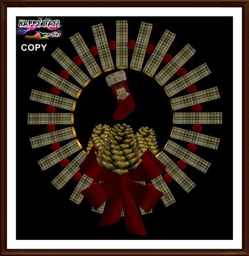 Christmas  - Wreath Red Stocking