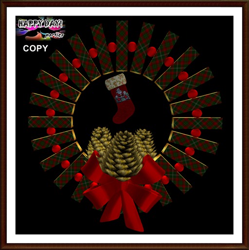 Christmas - Wreath Red Stocking 2