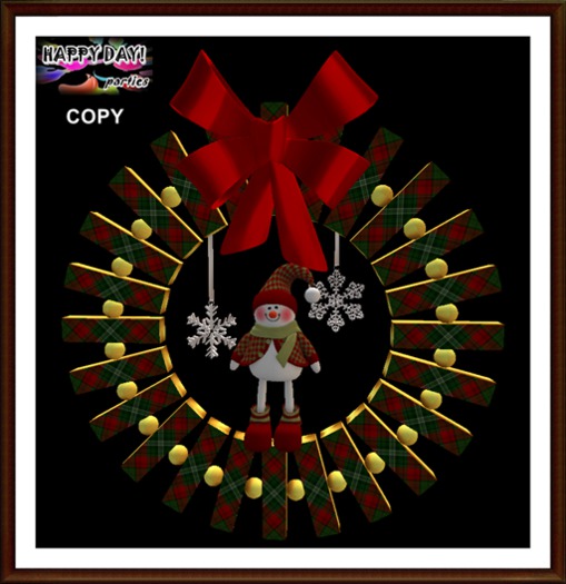 Christmas - Wreath Snowdoll