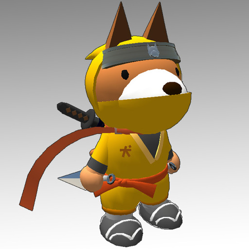 Tiny Ninja Dog Avatar (Yellow Ver)