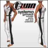 WIN Systema Gymwear, White with Black Trim