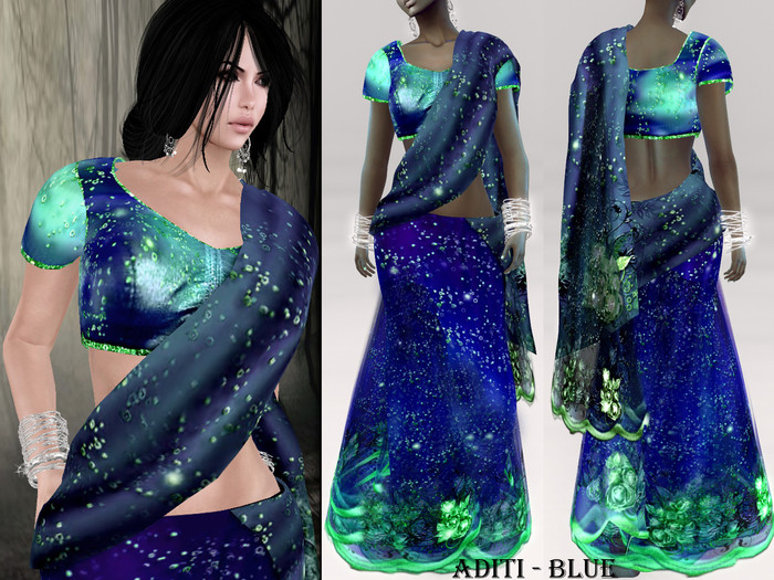 * Aditi * Saree Blue