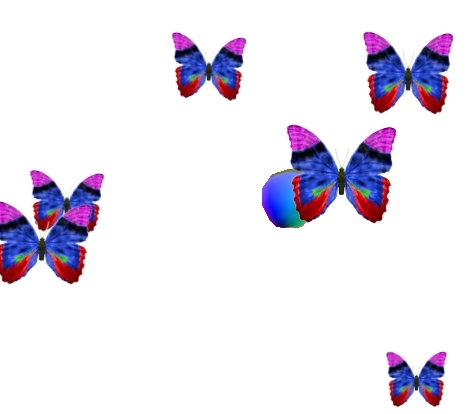 Butterfly Emitter Blue Beauty