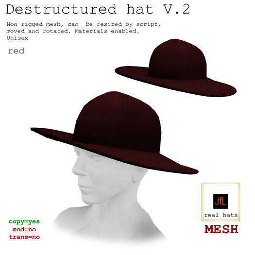 JfL Destructured hat V.2_ boxed_red