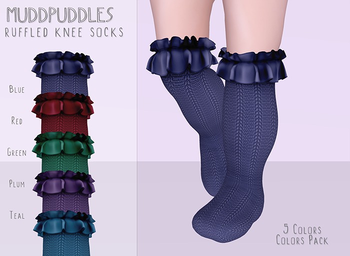 MuddPuddles: Ruffled Knee Socks - Colors