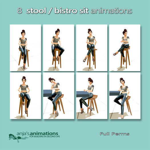 (For Builders) 8 Full Perms Stool or Bistro Animations