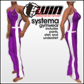 WIN Systema Gymwear, Purple with White Trim