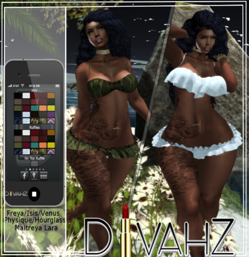 !DC! Alexus Ruffled Kini (Mesh)