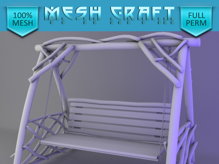 Rustic Swing Bench - Full Perm