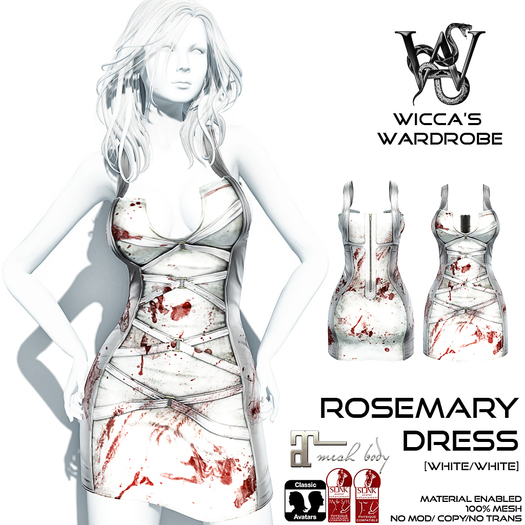 Wicca's Wardrobe - Rosemary [White/White] [BOXED]