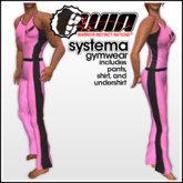 WIN Systema Gymwear, Pink with Black Trim