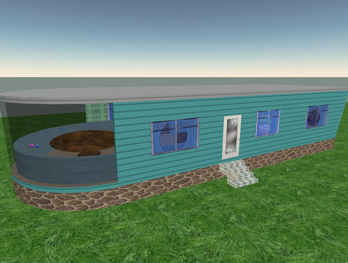 Static caravan (camper van) - boxed