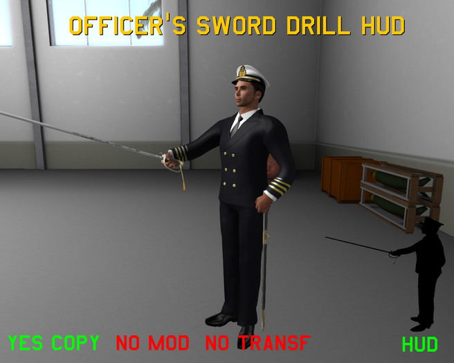 Navy Sword Drill HUD + Swords