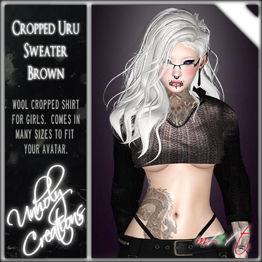 -={UC}=- Cropped Uru Sweater Brown