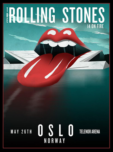 Stones Oslo Poster