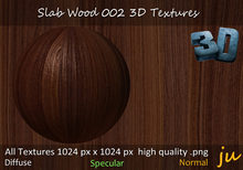 JU Slab Wood 002 3D Textures Full Perm