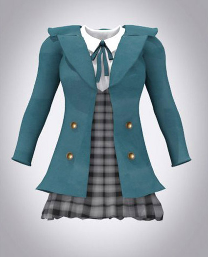 *LS*pea coat blue green