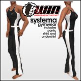 WIN Systema Gymwear, Black with White Trim
