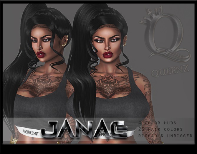 {H} Janae (Rigged Mesh Hair) *BUNDLE*