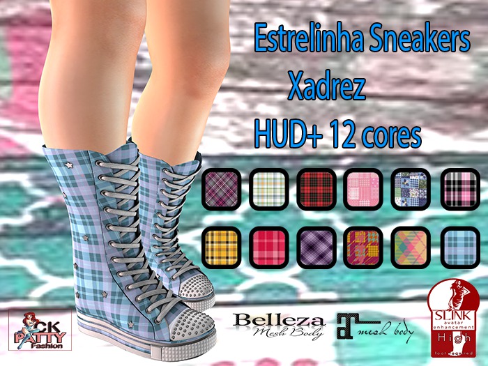 :: C.K Estrelinha Sneakers Xadrez ::