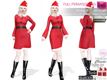 Full Perm MI Peterpan Collar Angel Sleeves Sweet Xmas Dress - Premier