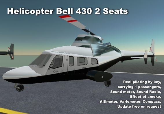 Helicopter BEll430 White