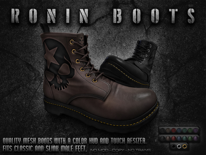 = REBELLION = "RONIN" BOOTS - DEMO