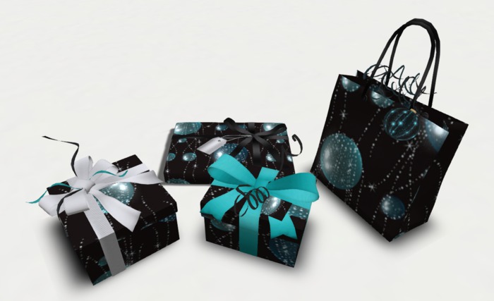 4-Piece Gift Box Set {Black & Teal}