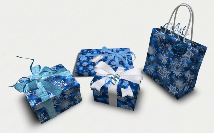 4-Piece Gift Box Set {Blue & White}
