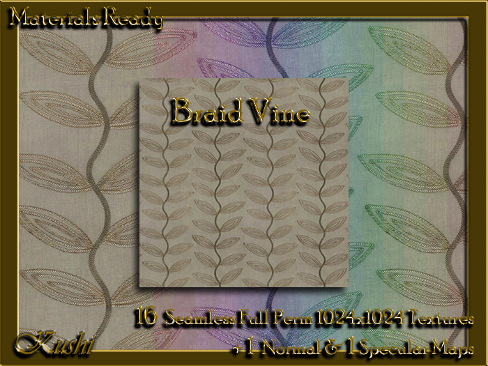 !Kushi! BraidVine Textures -WEAR TO UNPACK